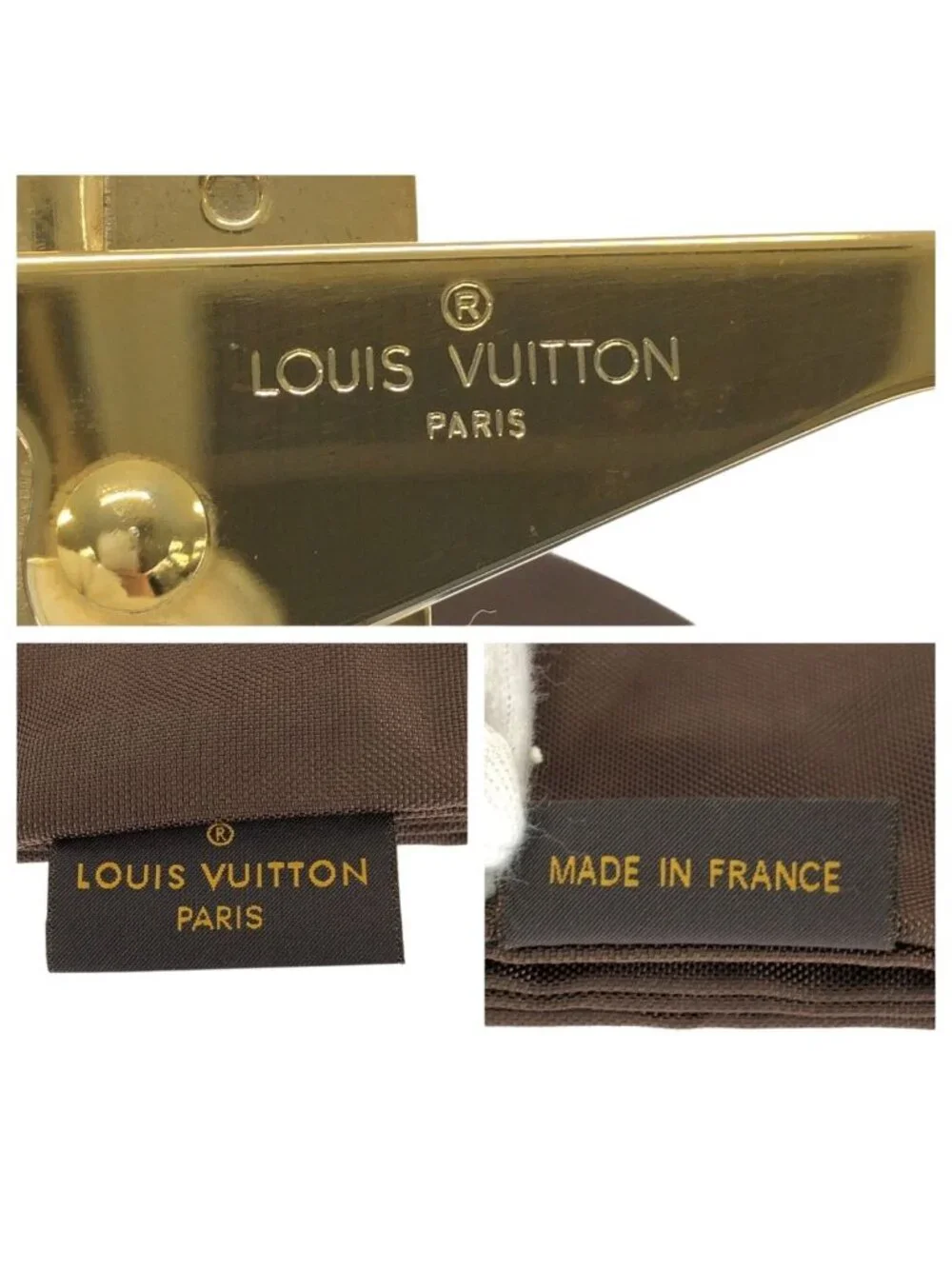 Louis Vuitton Brown Gold Nylon Suitcase Garment Case Travel
